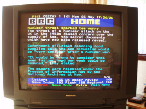 Ceefax system