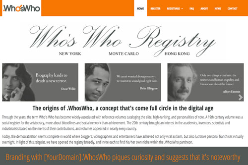 Who's Who Registry