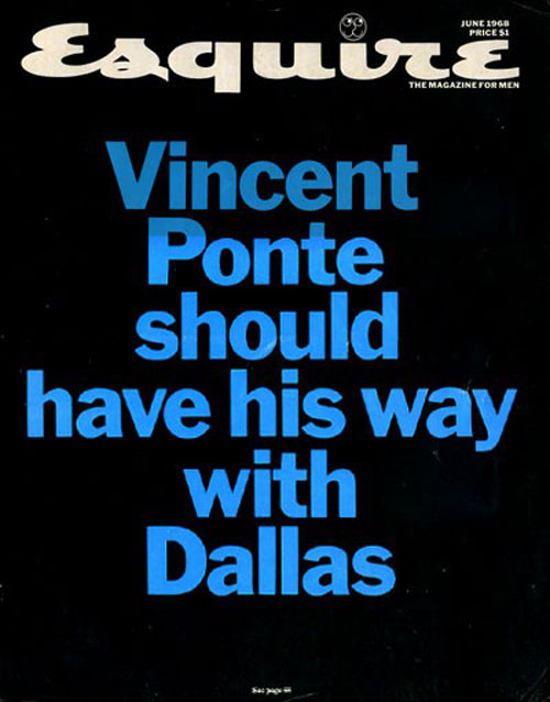 Esquire Vincent Ponte cover