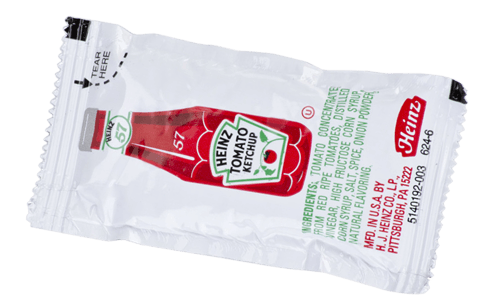 Ketchup Sauce Packets