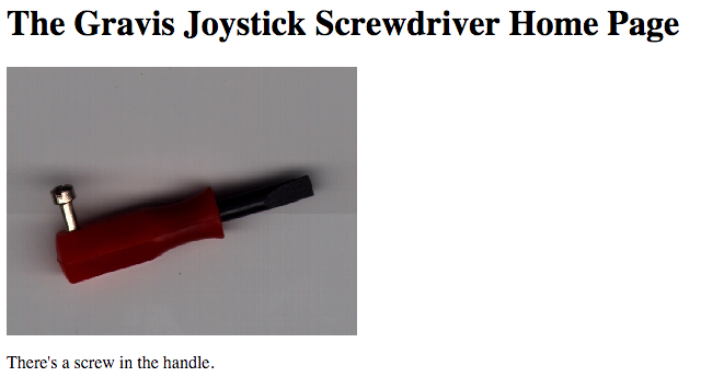 Gravis Joystick screwdriver