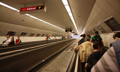 Budapest escalator