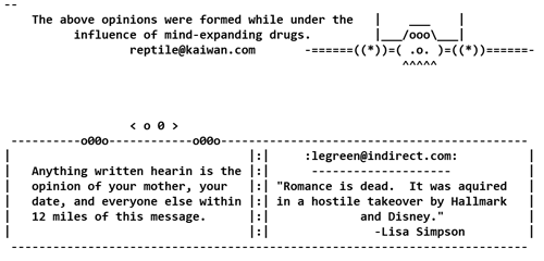 ASCII Art signature