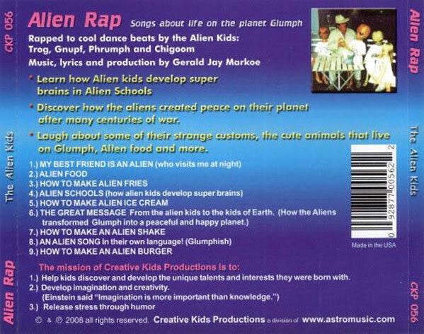 Alien Rap Back Cover