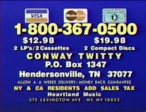 Conway Twitty Commercial