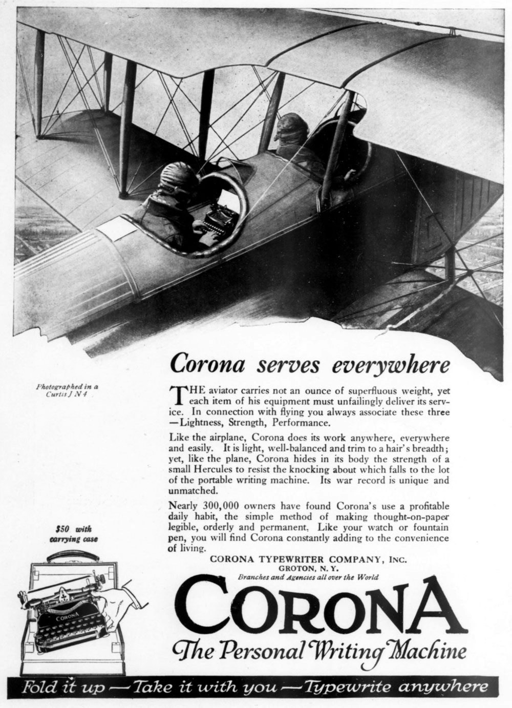 Corona Typewriter Airplane