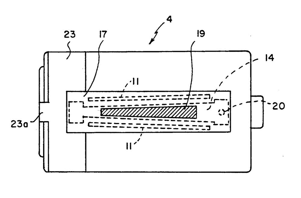 Kodak Patent Battery Drawing
