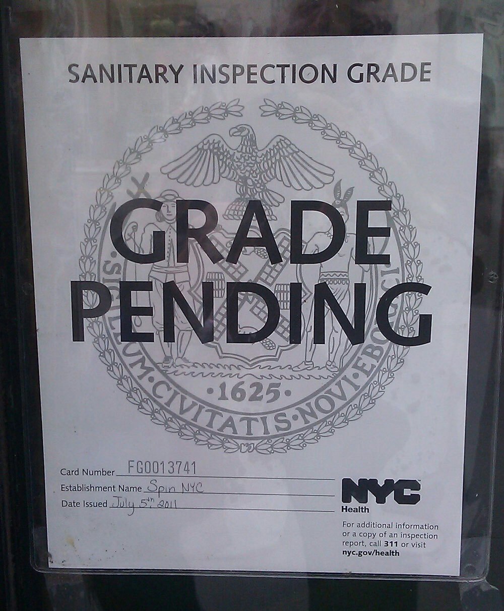 NYC Restaurant Grade Pending