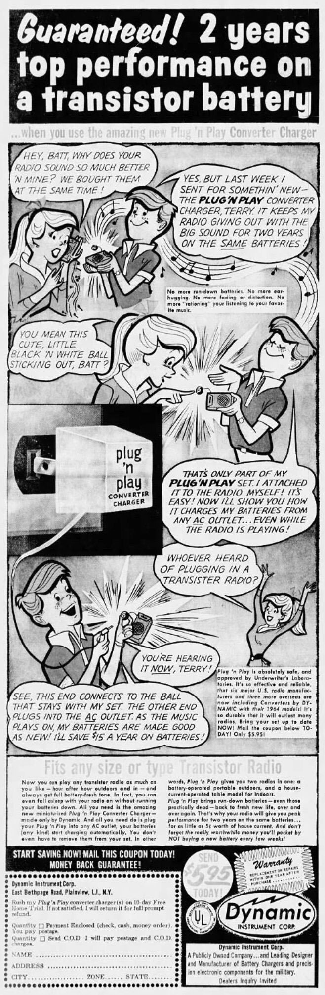 Plug N Play battery ad