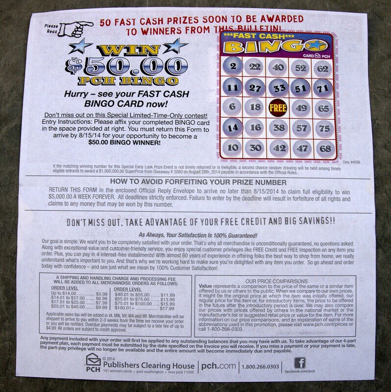 Publishers Clearing House Contest