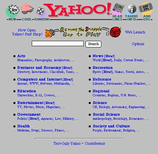 Yahoo Homepage